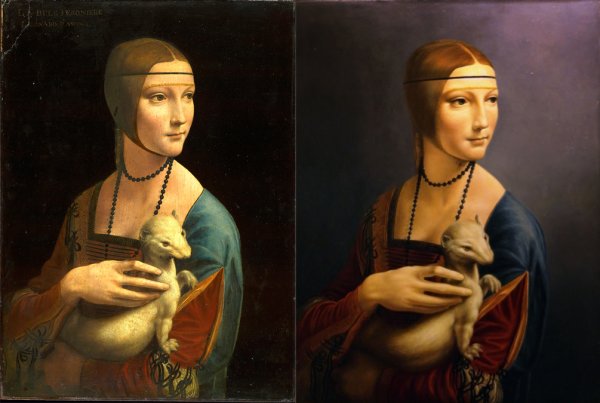 Леонардо да Винчи дама с горностаем