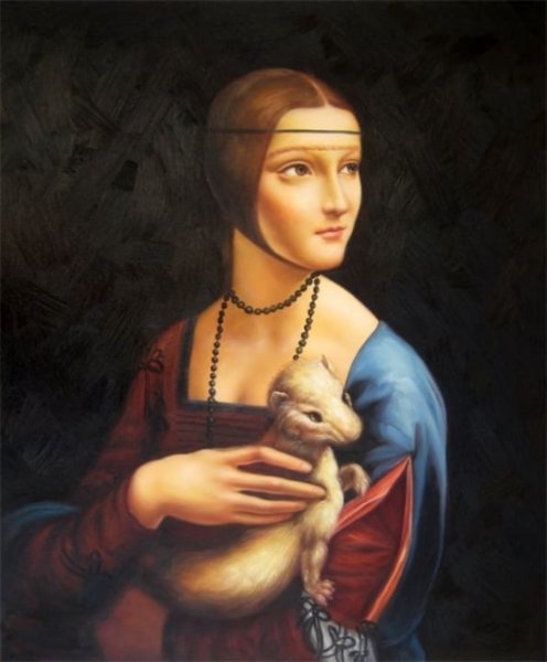 Леонардо да Винчи дама с горностаем