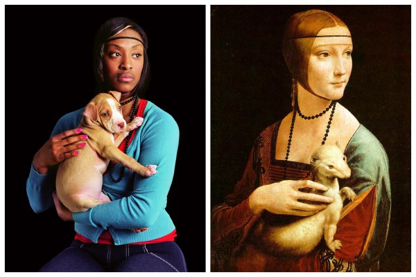 Портрет дамы с горностаем Леонардо да Винчи