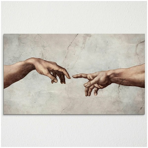 Сотворение Адама картина Микеланджело