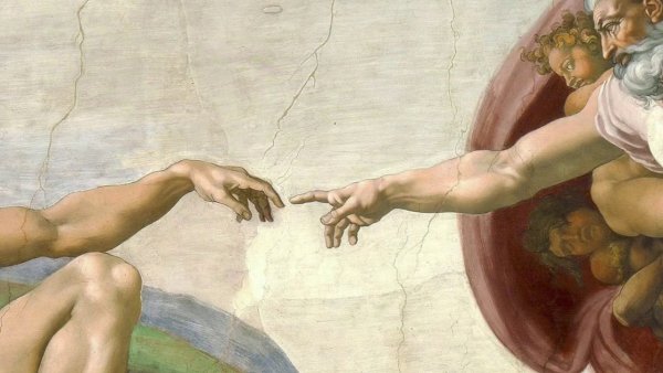 Живопись Микеланджело Сотворение Адама