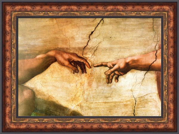 Сикстинская капелла прикосновение Адама