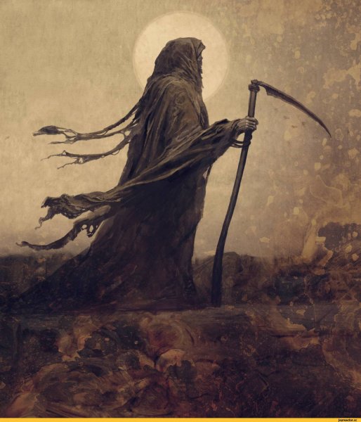 Смерть с косой живопись