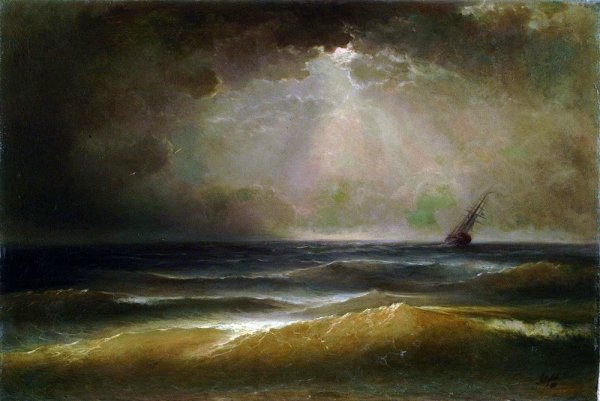 Айвазовский кораблекрушение 1864