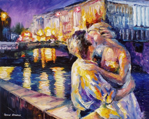 Художник Леонид Афремов двое