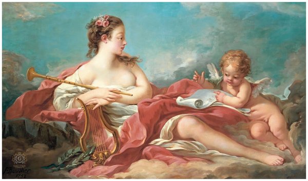 Рококо. Франсуа Буше. «Муза Клио»