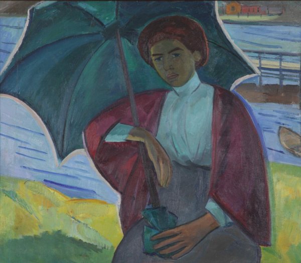 Роберт Фальк. Лиза с зонтиком. 1911