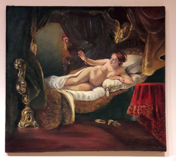 Даная Рембрандт картина