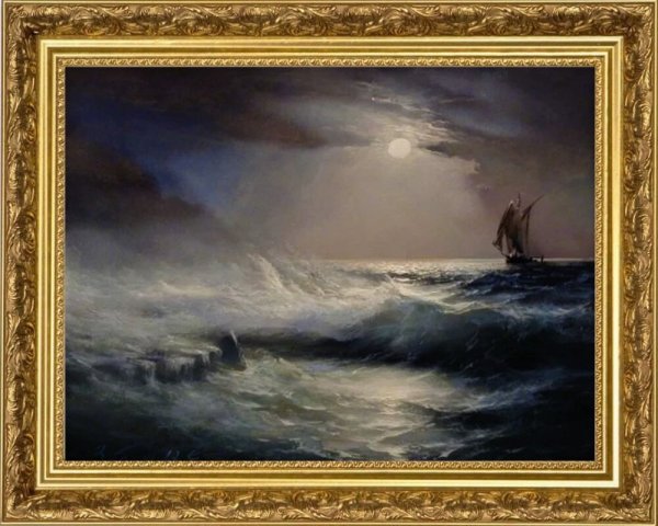Айвазовский шторм на черном море 1893