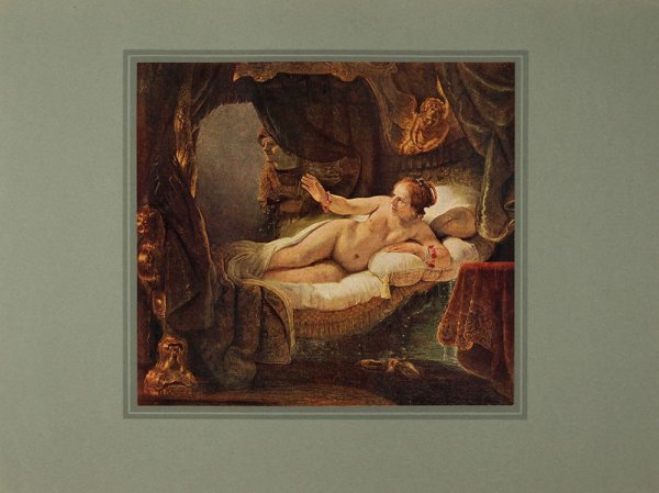 Картина Даная Рембрандта в Эрмитаже