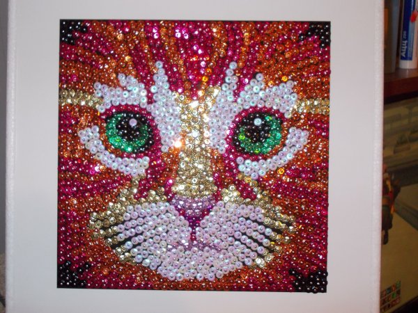 Панно из пайеток