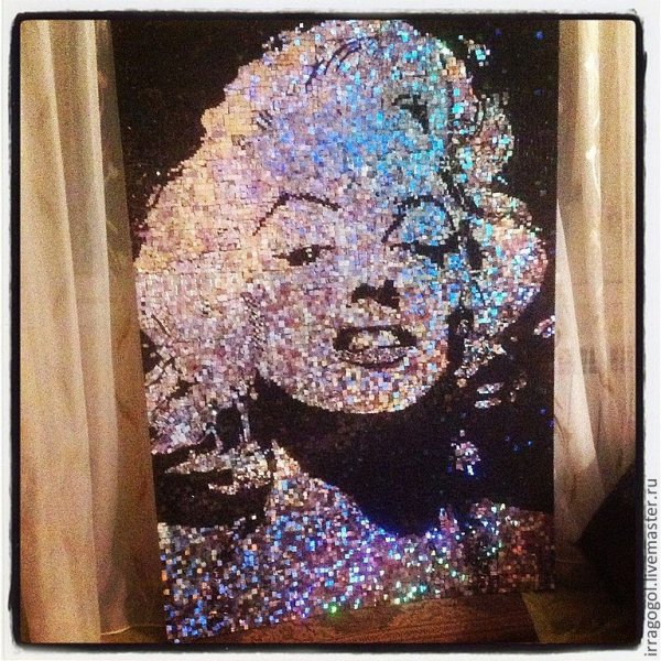 Портрет из блесток