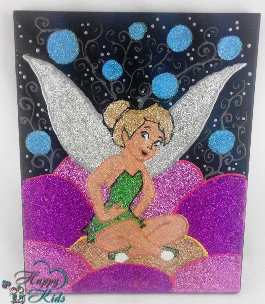 Холст с блестками