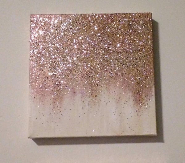 Картина на холсте с блестками