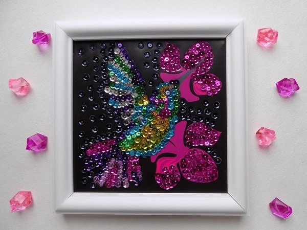 Картины с блестками своими руками