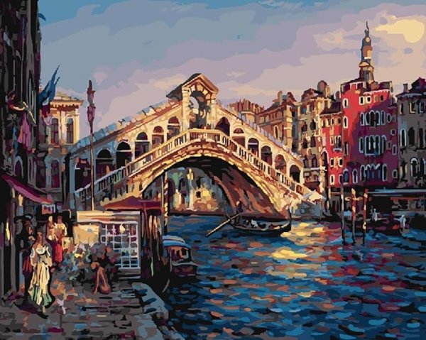 Венеция мост Риальто картина