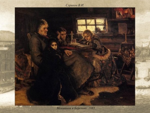 Суриков Меньшиков в Березове картина