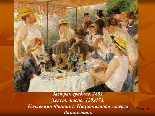 Пьер Огюст Ренуар завтрак гребцов