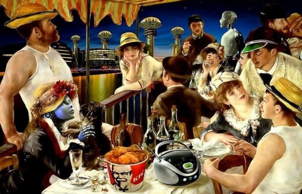 Ренуар завтрак гребцов картина