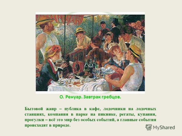 Ренуар завтрак Лодочников