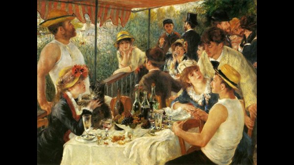 Огюст Ренуар завтрак Лодочников