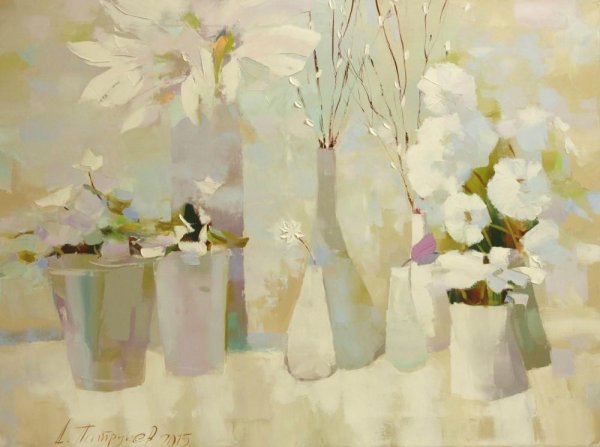 Белый натюрморт живопись