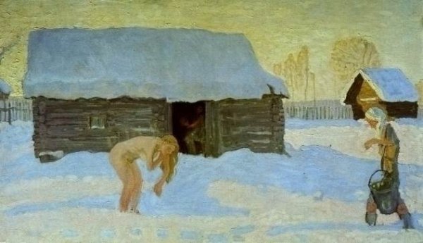 Ловис Коринт "автопортрет с женой и бокалом" .1902