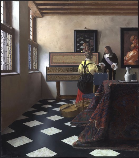 Ян Вермеер. Офицер и смеющаяся девушка 1657