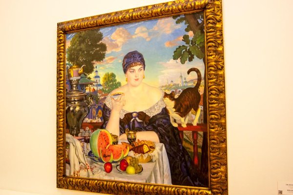 Борис Михайлович Кустодиев Купчиха за чаем