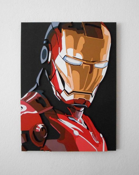 Картина Тони Старка Iron man