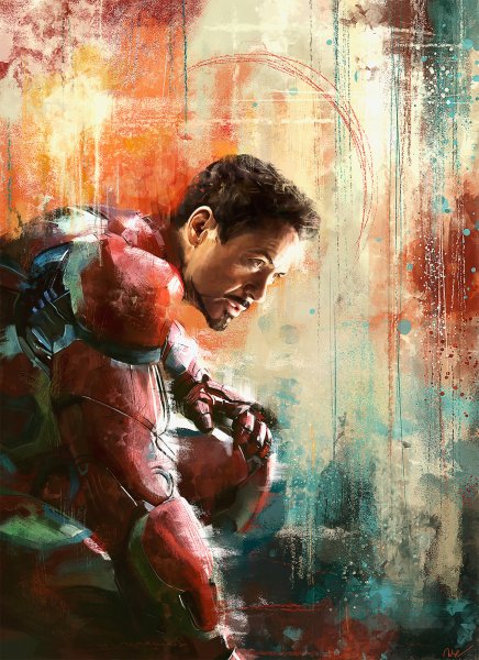 Картина по номерам Тони Старк