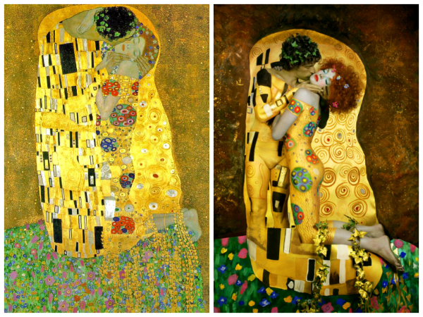Картина Густава Климта поцелуй