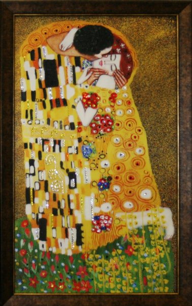 Картина Густава Климта поцелуй