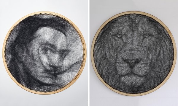 Стринг арт паутина