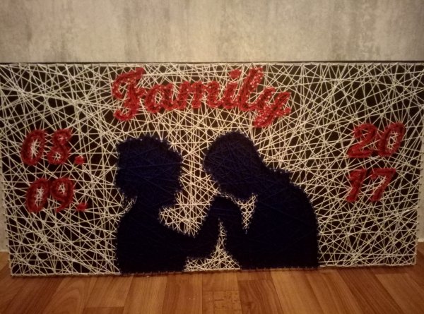 Картины из ниток и гвоздей