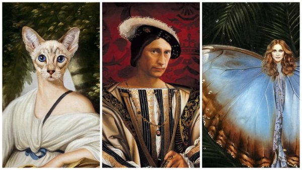 Никас Сафронов портреты кошек