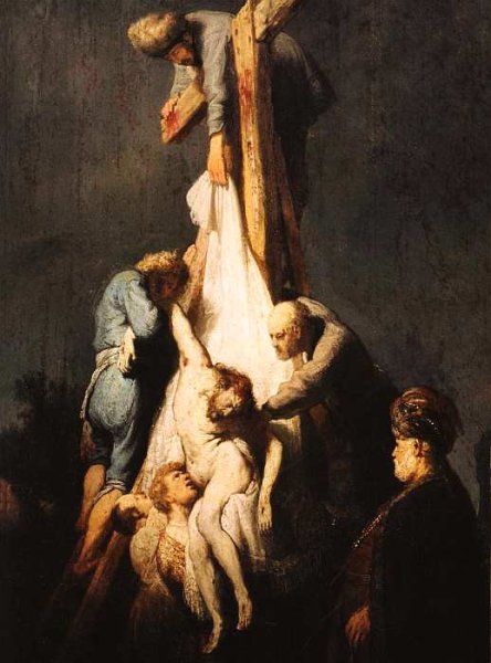 Рембрандт снятие с Креста картина