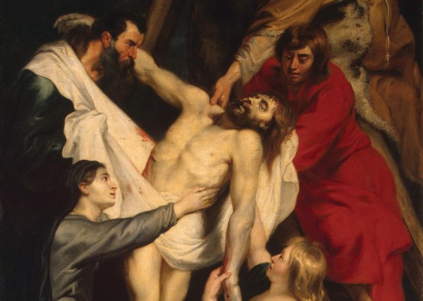 Рубенс снятие с Креста триптих