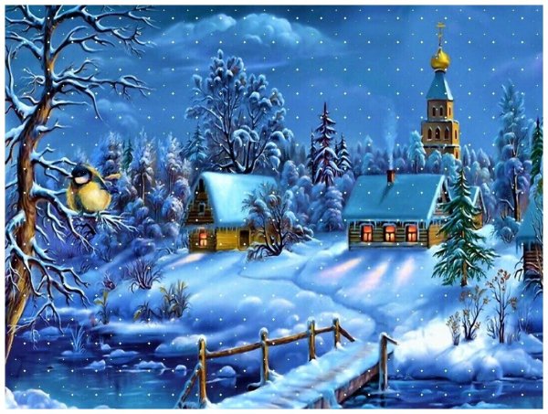 Виктор Цыганов картины зима