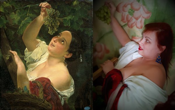 Карл Брюллов девушка собирающая виноград