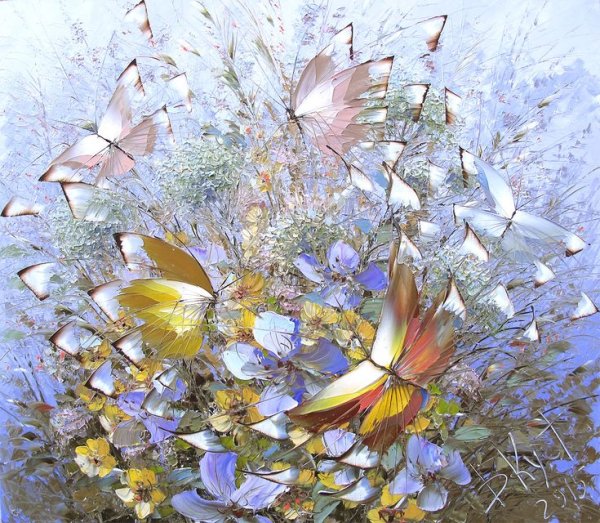 Дмитрий Кустанович картины мастихином