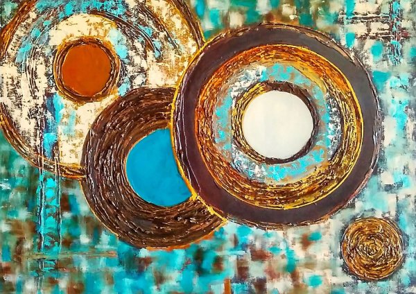 Текстурная живопись акрилом