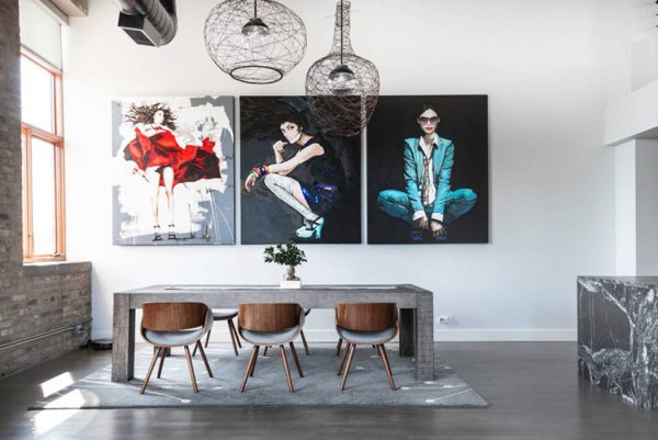 Живопись в стиле лофт для интерьера