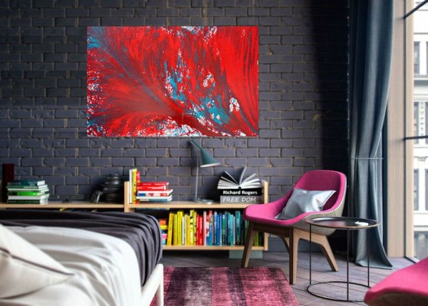 Велосипед на стене в интерьере лофт