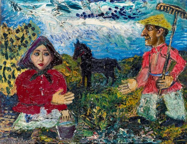 Давид Бурлюк картины казак мамай