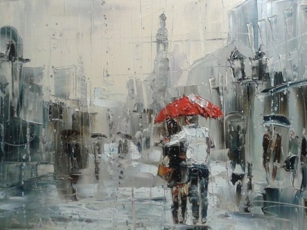 Дождь в живописи