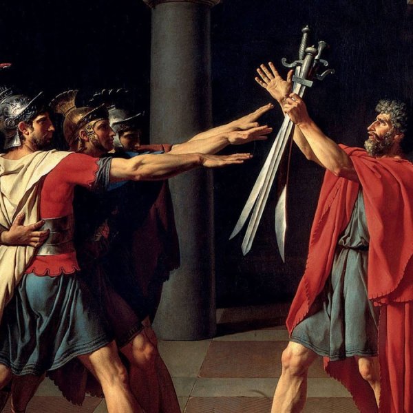 Идея картины Жака Луи Давида клятва горациев