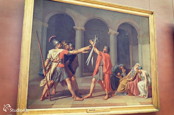 Жак-Луи Давид, «клятва горациев». 1784 Лувр, Париж