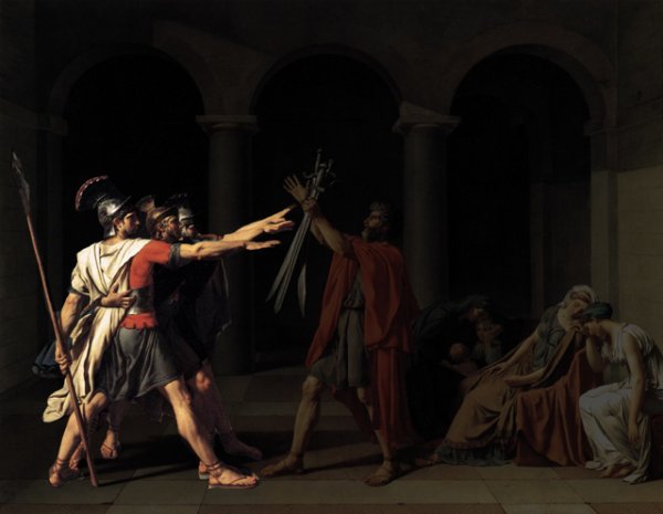 Давид клятва горациев 1784