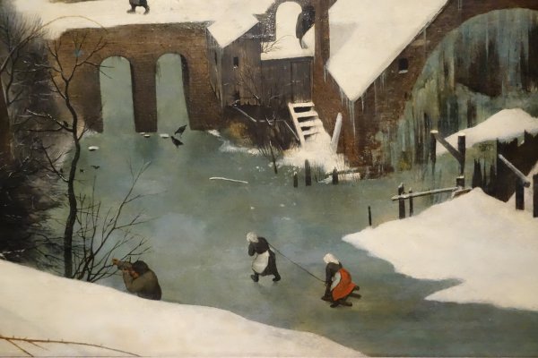 Снегопад живопись